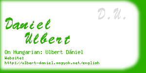 daniel ulbert business card