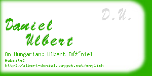 daniel ulbert business card